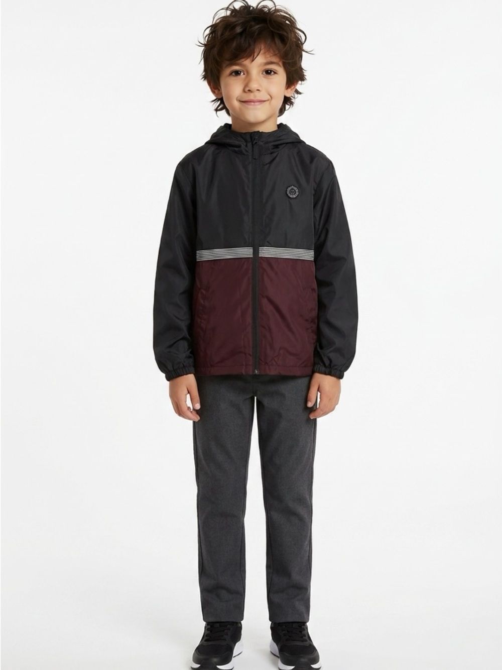 VISSLA | Boys Dredges II Windbreaker Full Zip Jacket Youth Size Small Oversized